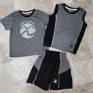 💥3 for $15💥 Boys Body Glove 3 piece set grey & black 24 months